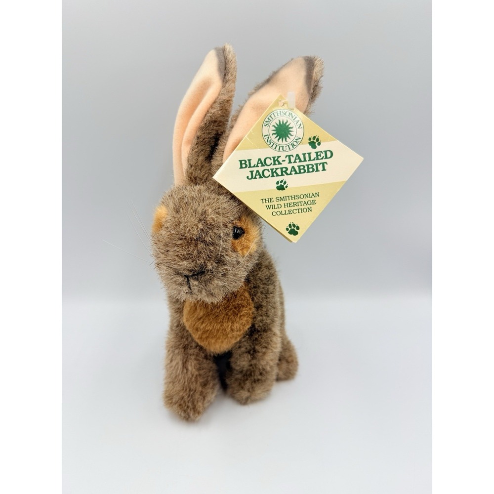 Realistic Black Tailed Jack Rabbit Smithsonian Plush